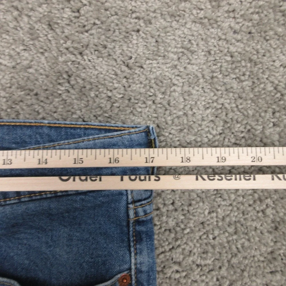 Levis Jeans Mens 34x30 Blue 505 Regular Straight Faded Work Zip Fly‎ Denim Pants
